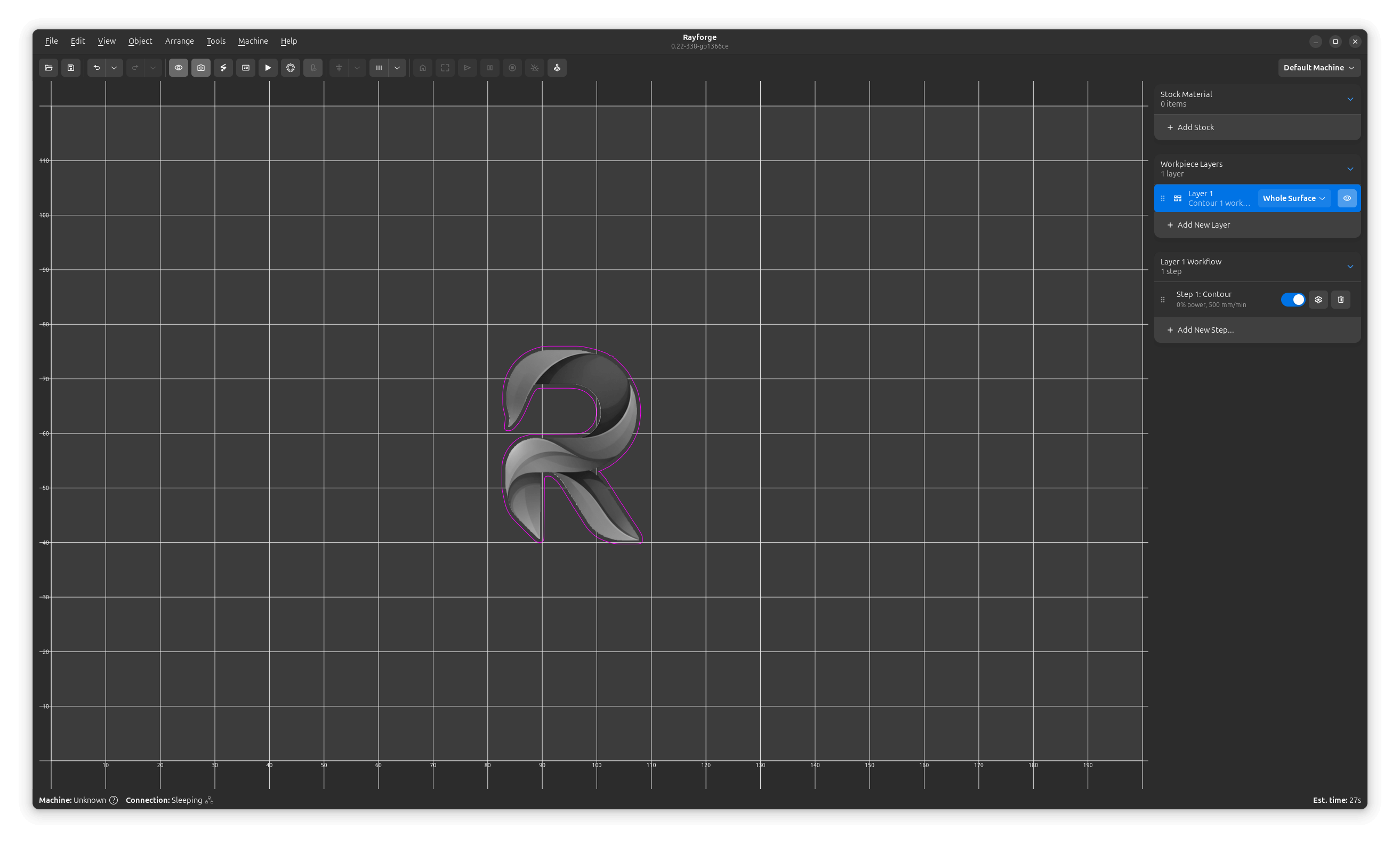 Rayforge application screenshot