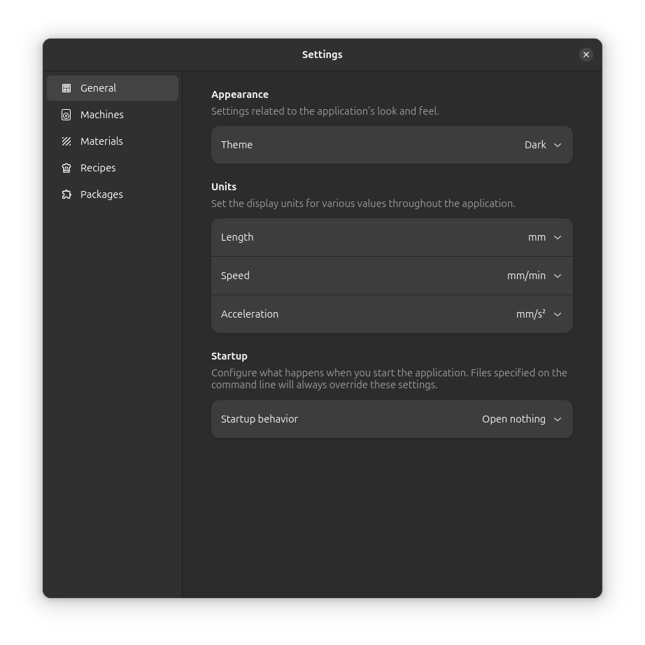 Allgemeine Einstellungen