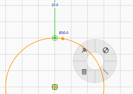 Menu Circular do Desenhista
