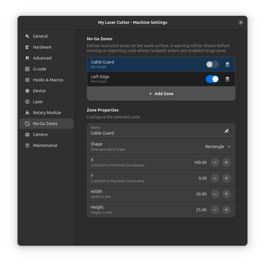 Зони обмеження